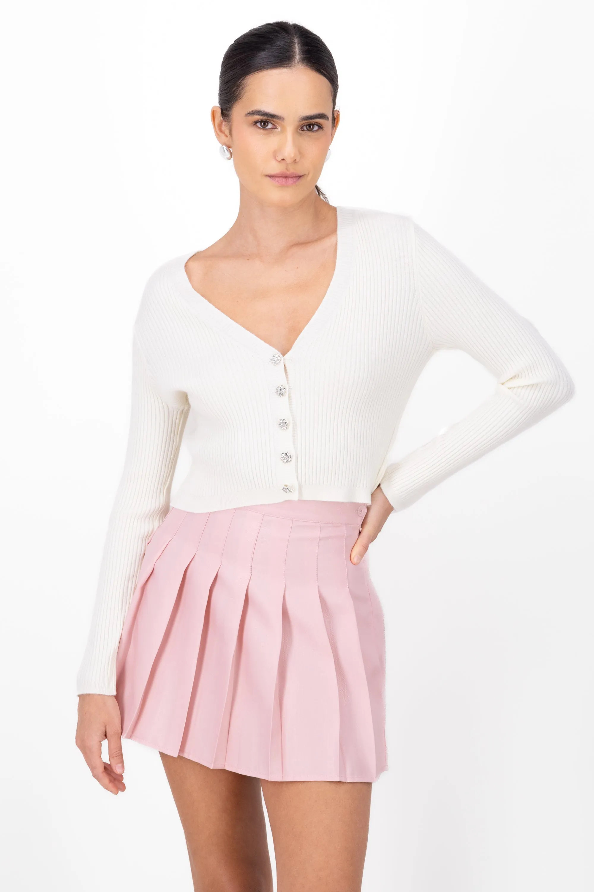 sueter botones brillos sold by Shasa