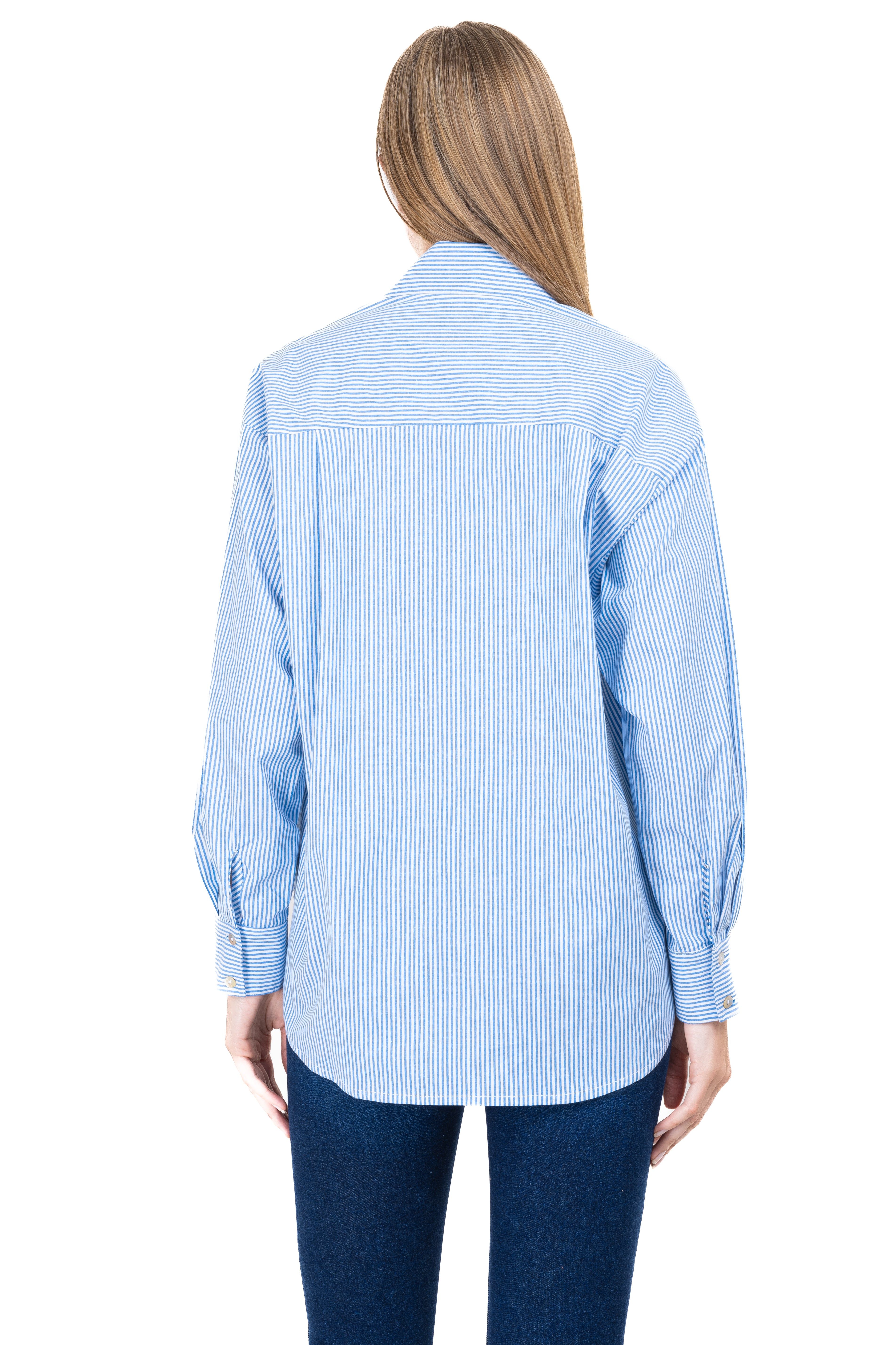 Camisa oversize rayas bolsillo sold by Shasa product image thumbnail 4