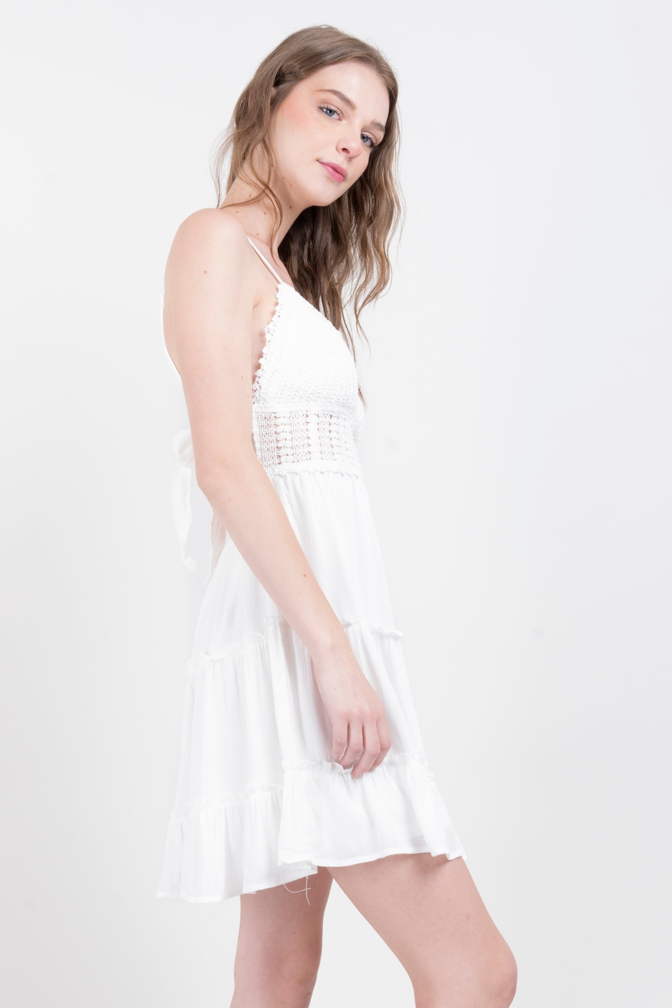 Vestido mini tirantes crochet sold by Shasa product image thumbnail 3