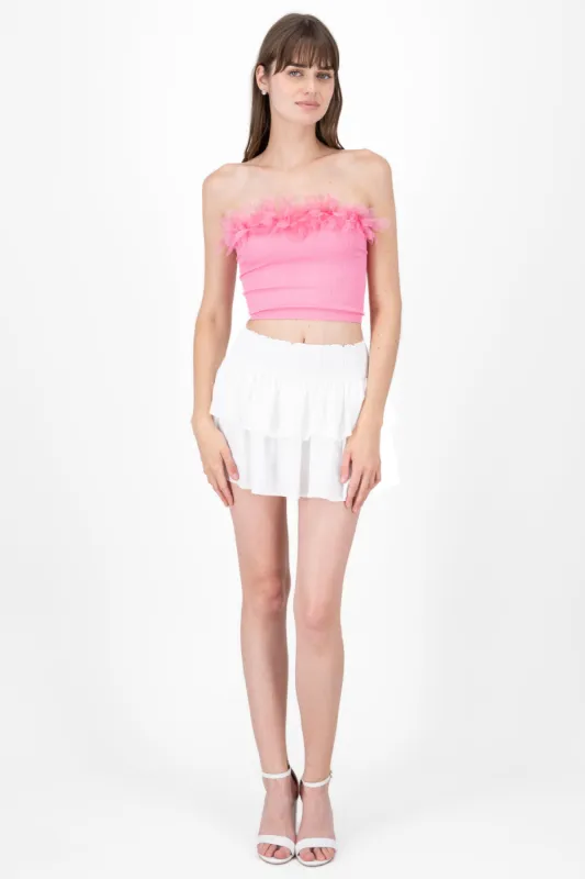 Mini falda olanes smock sold by Shasa