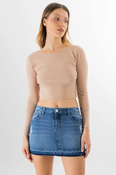 Suéter crop cinta sold by Shasa product image thumbnail 2