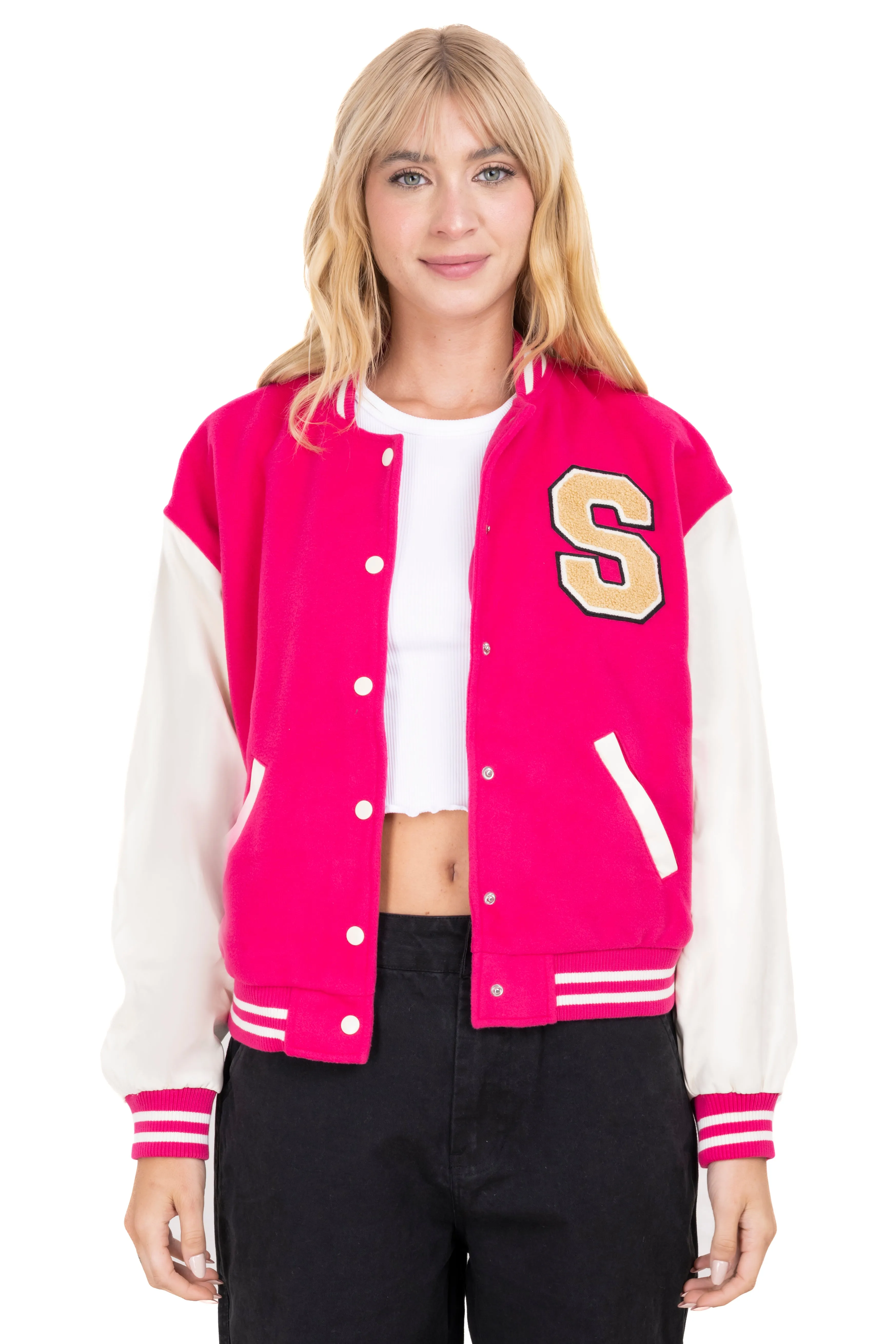 Chamarra bomber varsity parche sold by Shasa product image thumbnail 2