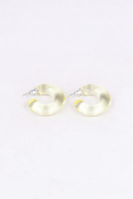 Arracadas Transparentes Color sold by Shasa