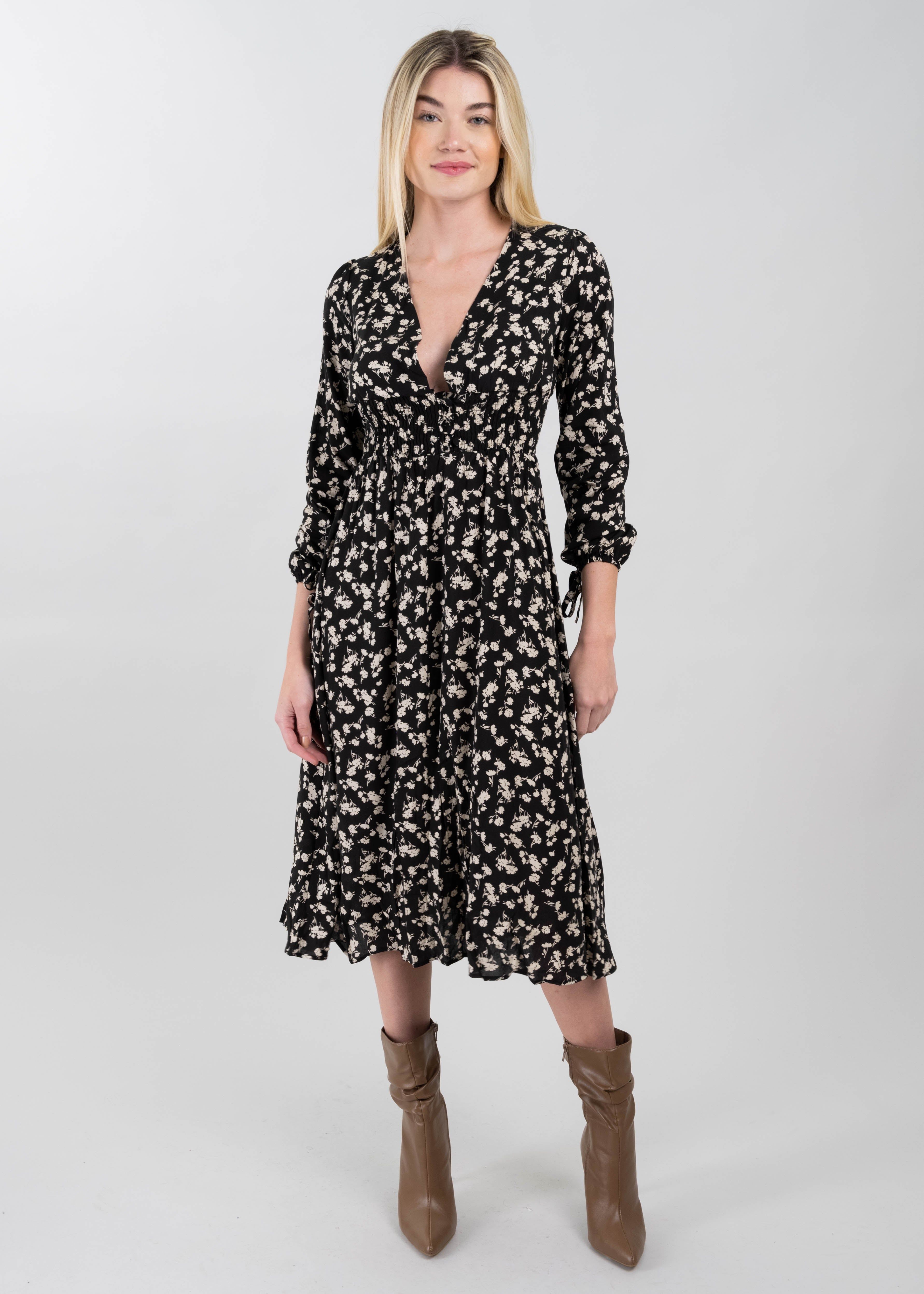 Vestido midi escote v botones sold by Shasa product image thumbnail 2