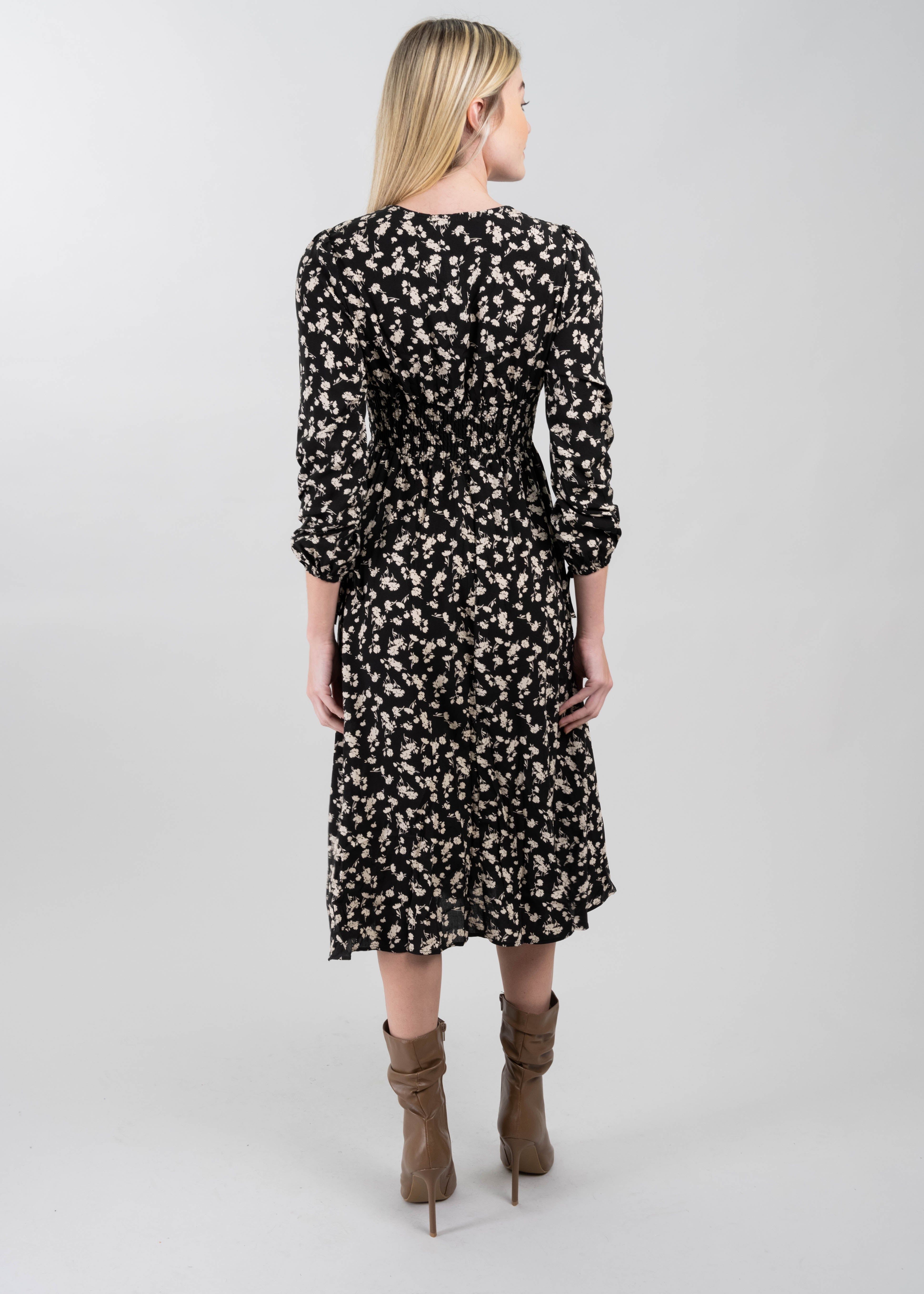 Vestido midi escote v botones sold by Shasa product image thumbnail 4