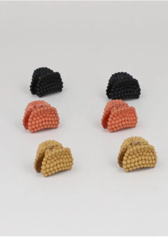 Set 6 pinzas mini textura sold by Shasa