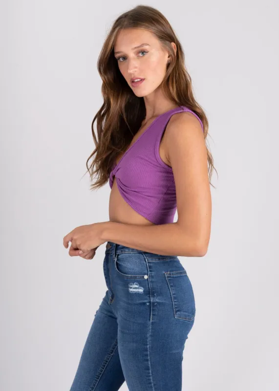 Top acanalado fruncido sold by Shasa