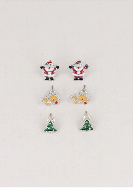 Set 3 Pares Aretes Navidad sold by Shasa