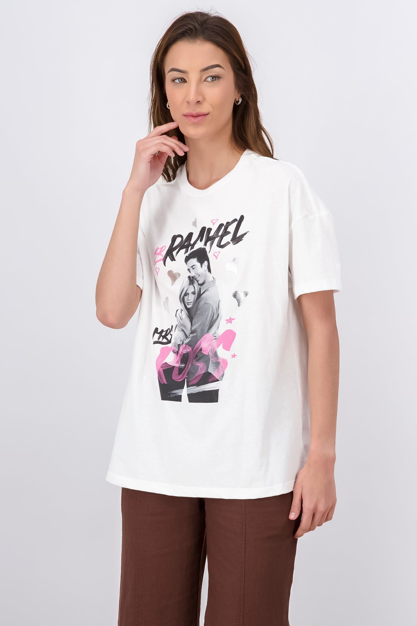 Playera Rachel Y Ross Over Manga Corta sold by Shasa product image thumbnail 2