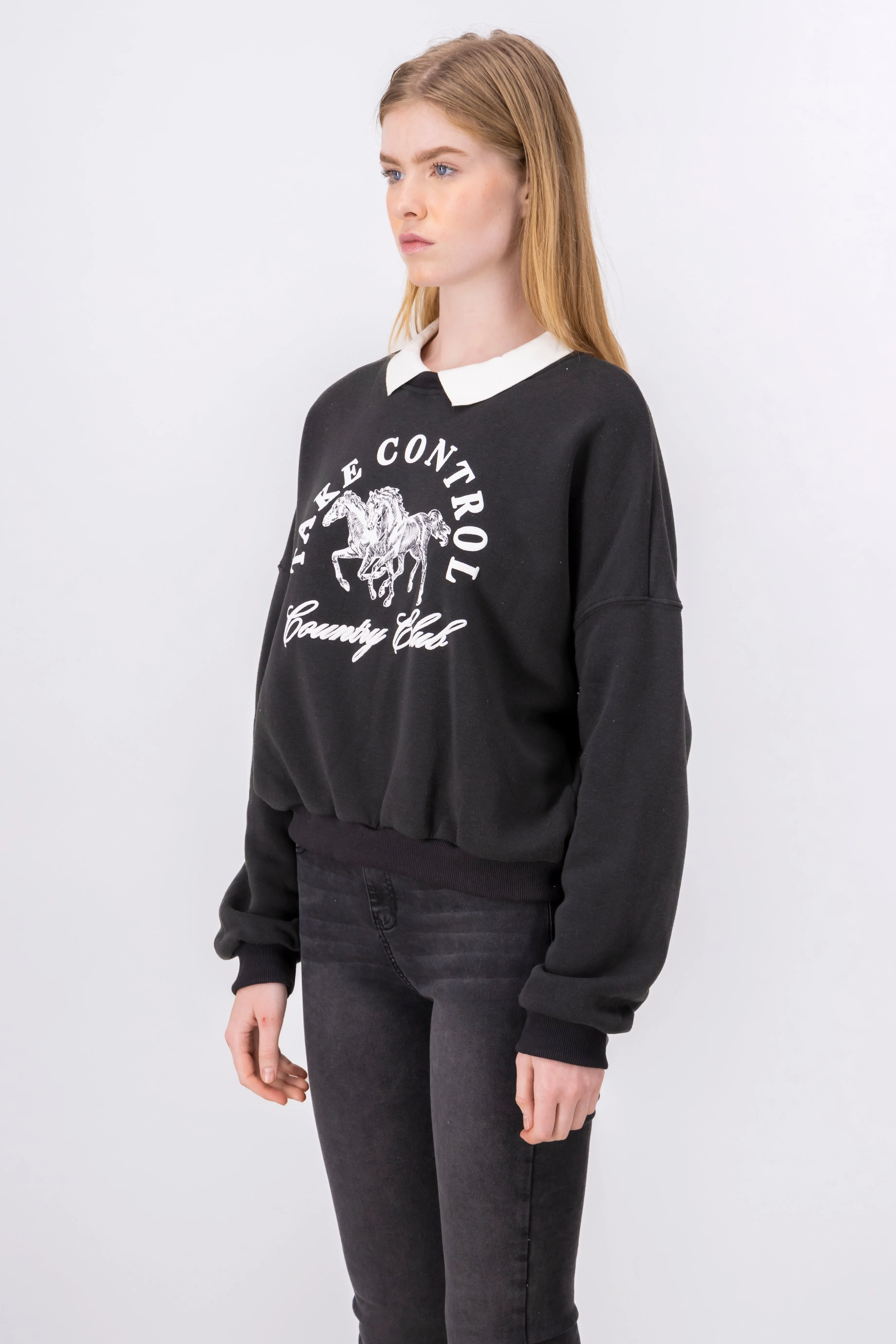 Sudadera cuello polo Take control sold by Shasa product image thumbnail 3