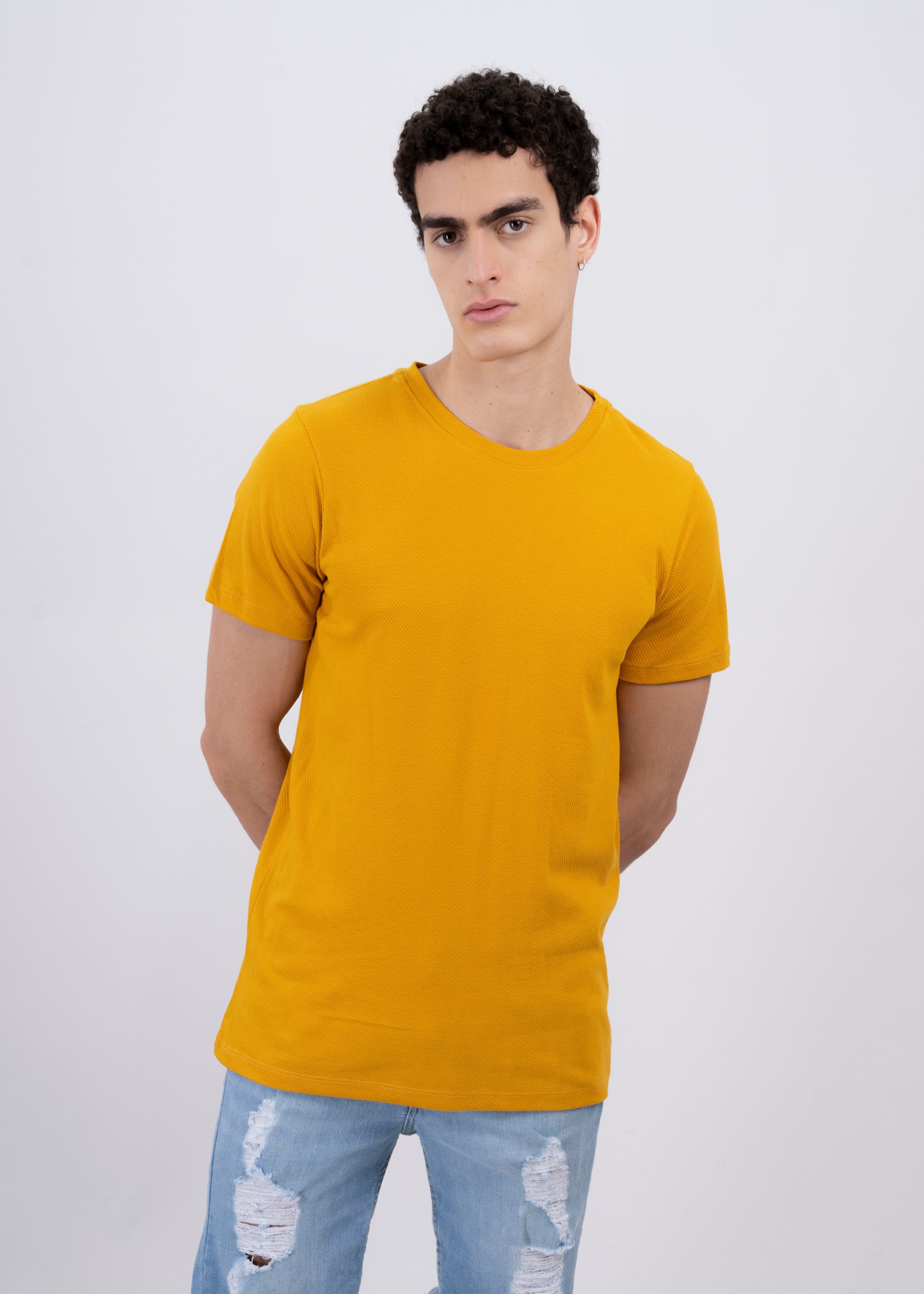 Playera cuello redondo textura waffle sold by Shasa