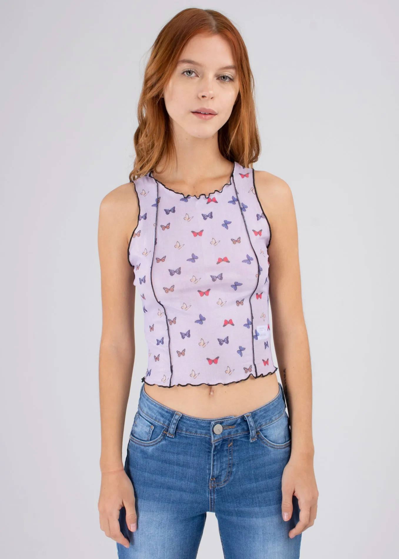 Top mesh stretch estampado mariposas sold by Shasa product image thumbnail 2