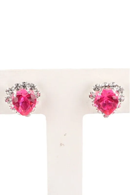 Aretes Piedra Corazones sold by Shasa