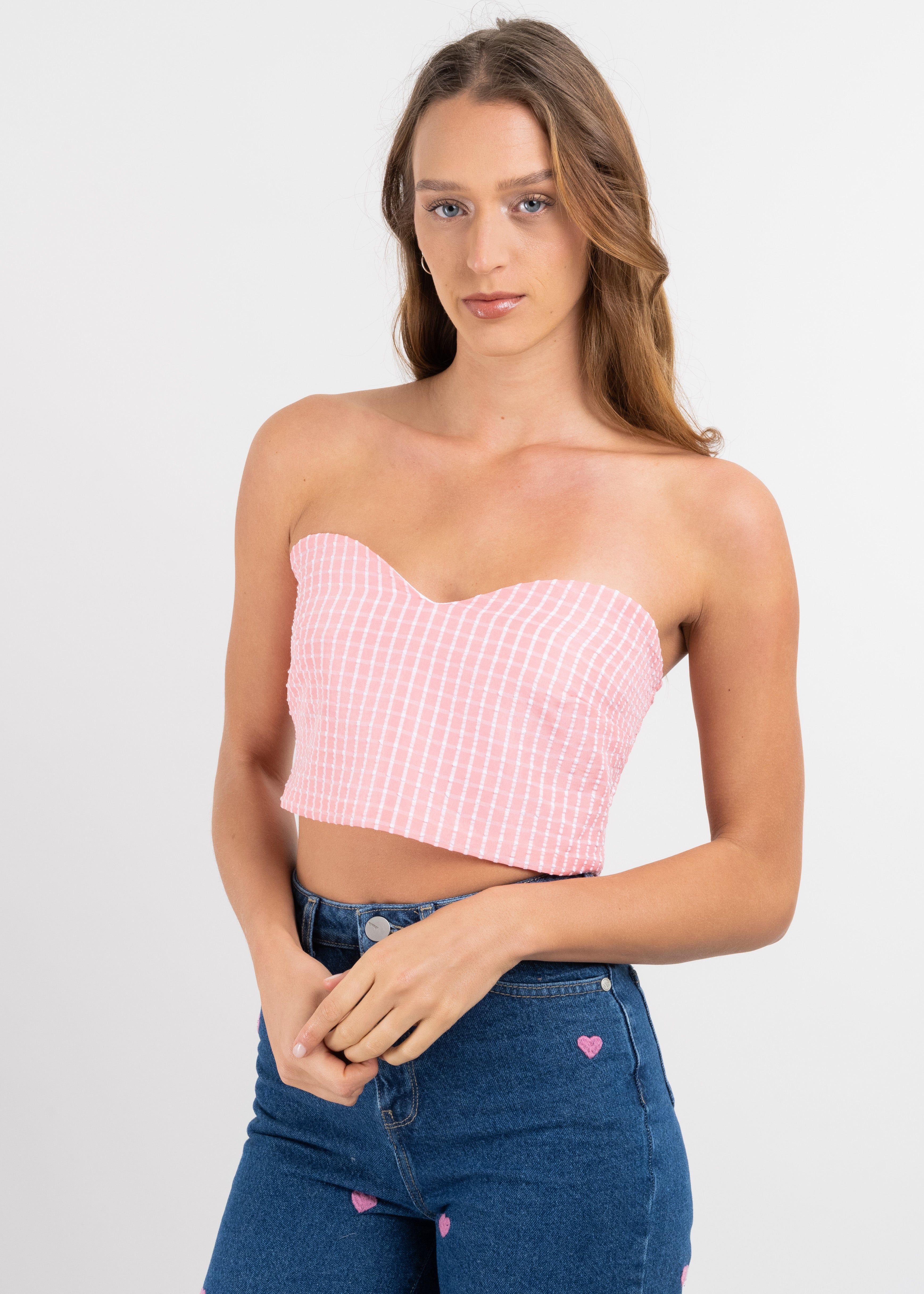 Top crop tubo cuadros sold by Shasa