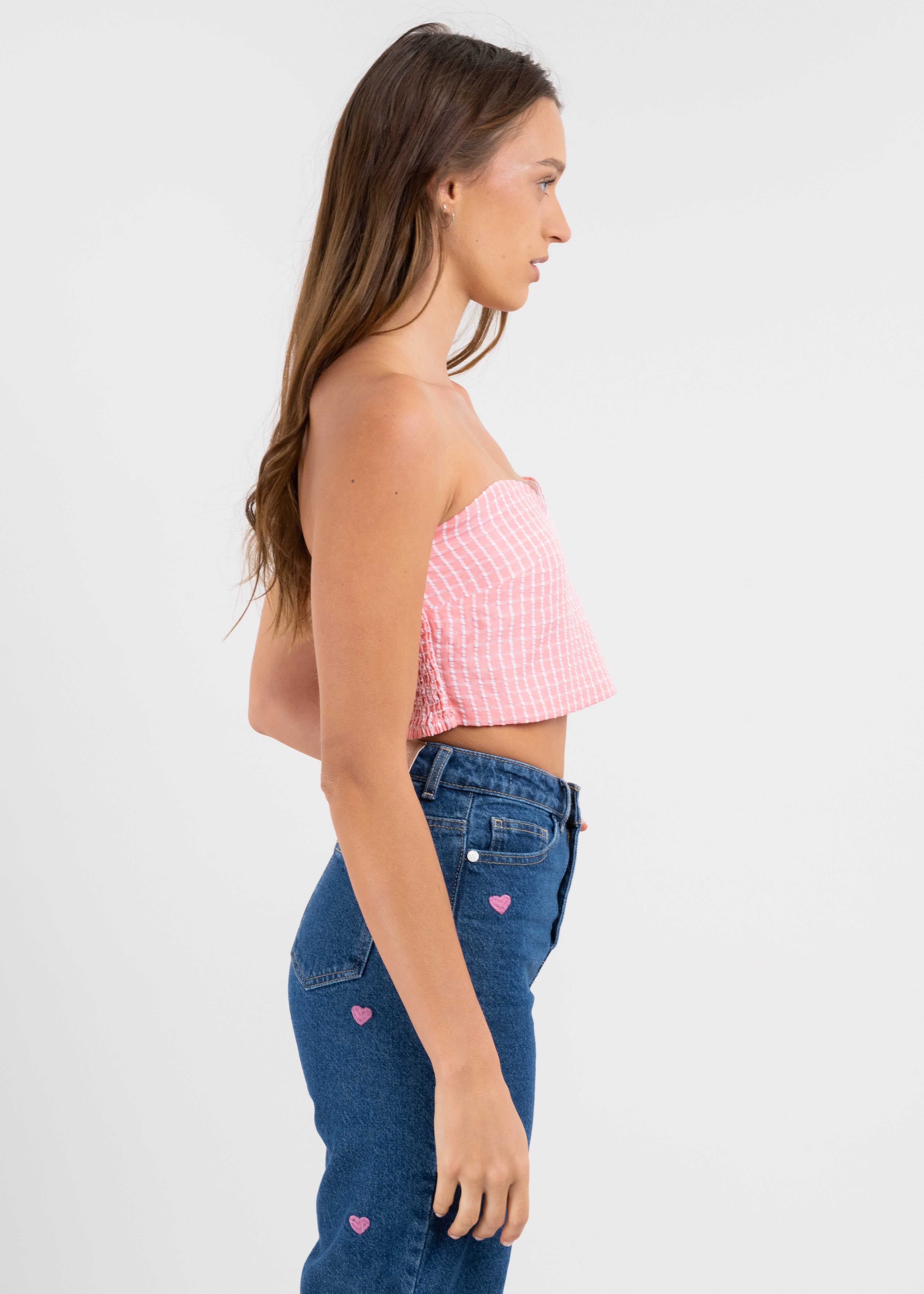 Top crop tubo cuadros sold by Shasa product image thumbnail 3