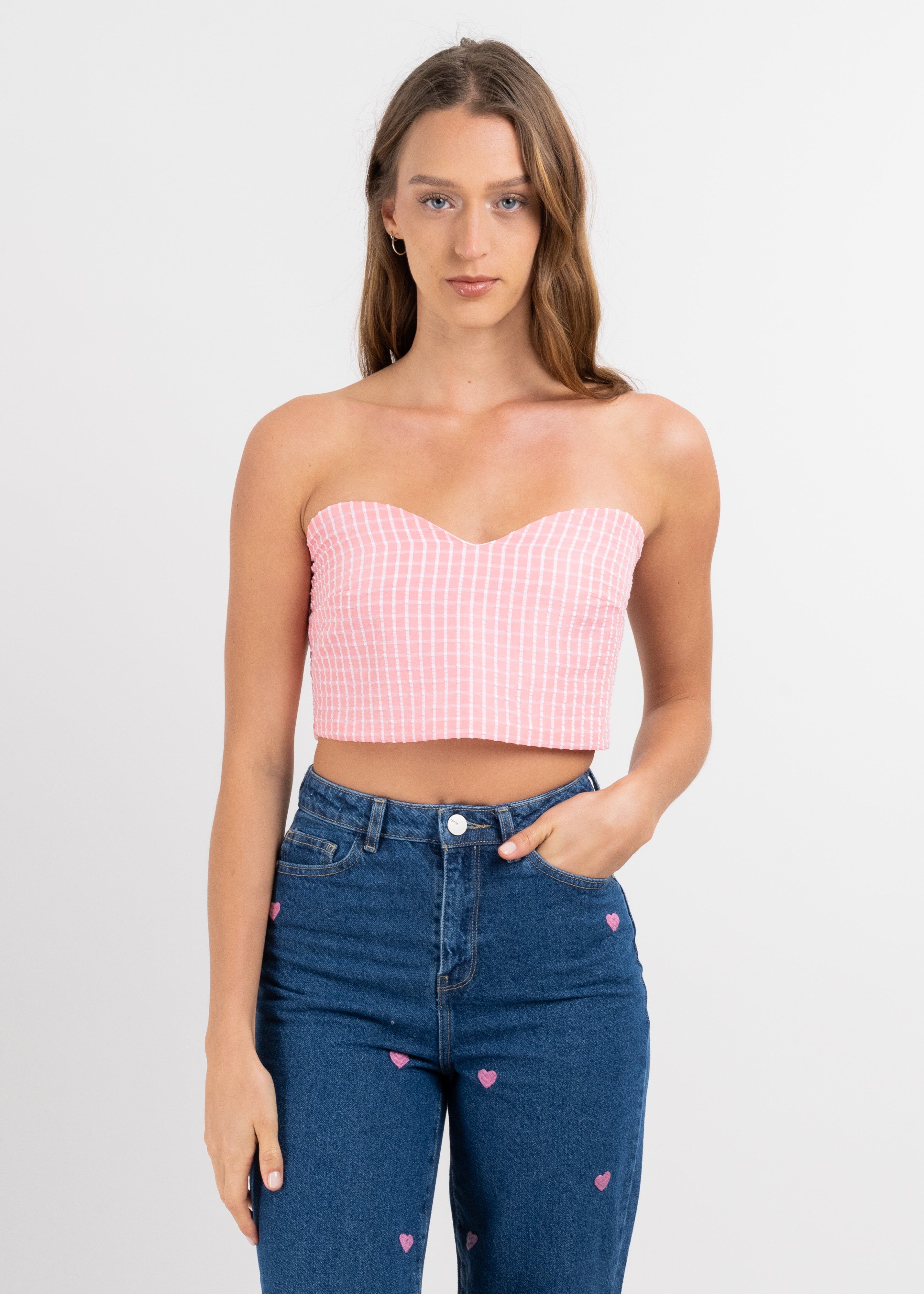 Top crop tubo cuadros sold by Shasa product image thumbnail 2