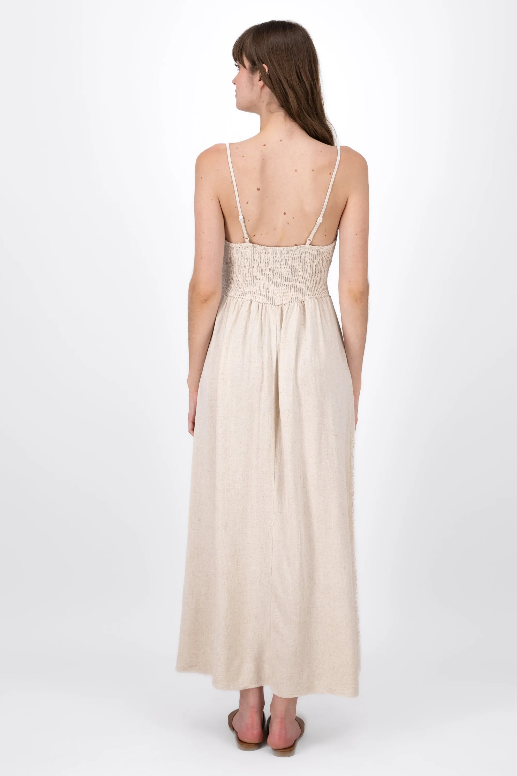 Vestido Maxi Lino Con Tirantes Delgados Hypsters sold by Shasa product image thumbnail 4