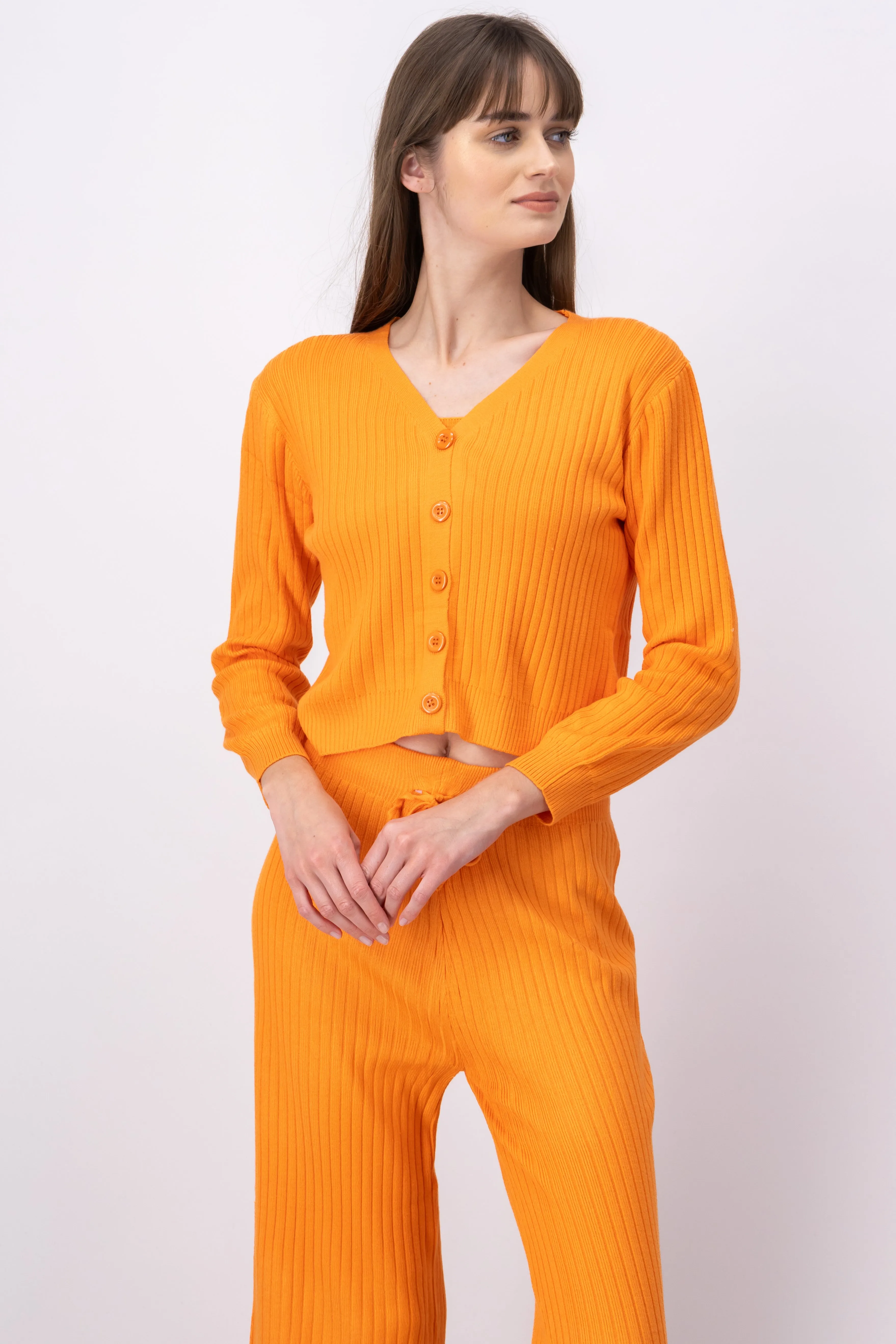 Cárdigan tejido acanalado botones sold by Shasa