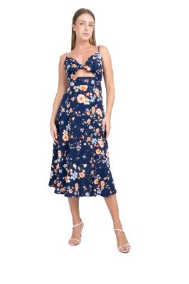 Vestido maxi flores moño sold by Shasa