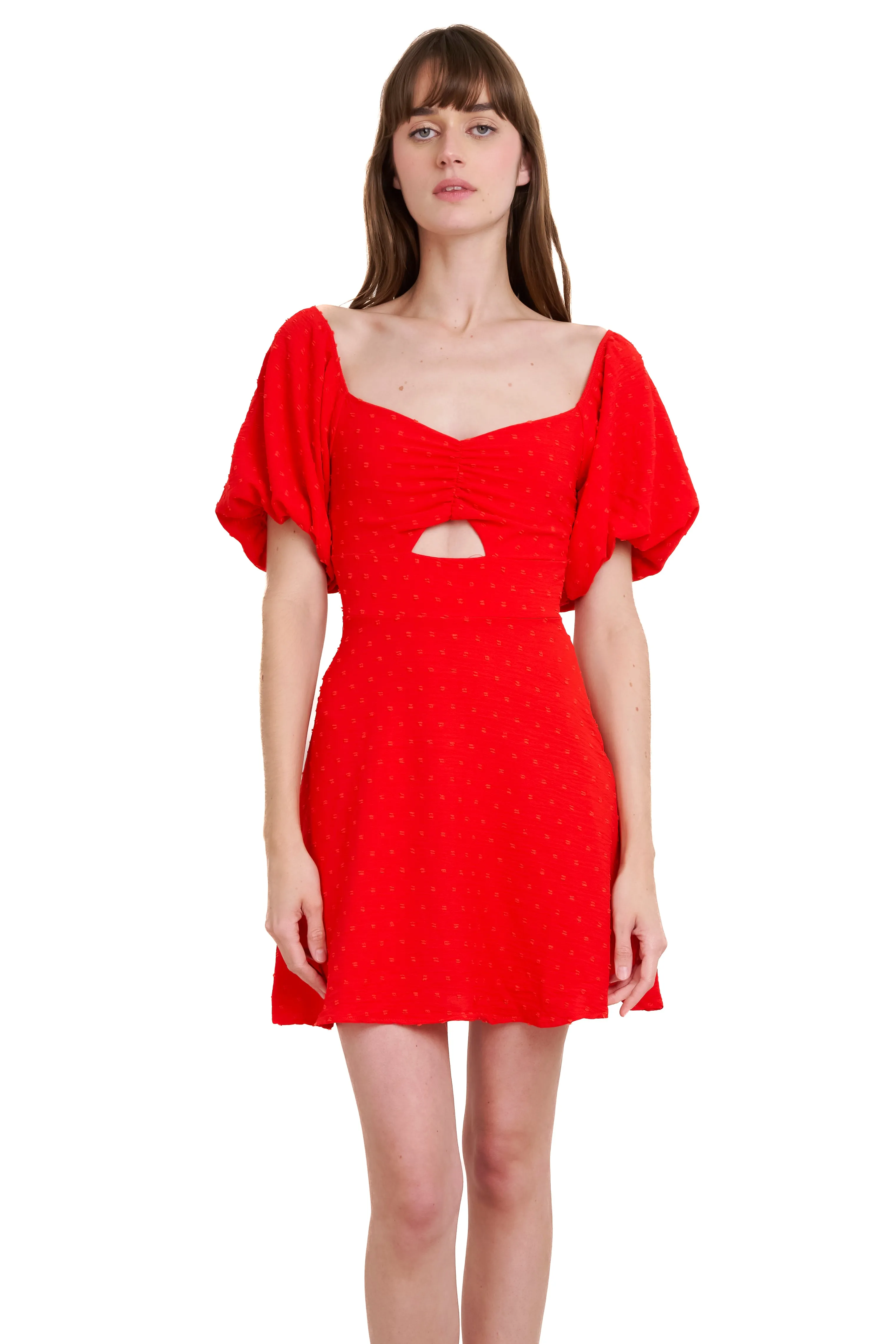 Vestido mini polka textura sold by Shasa