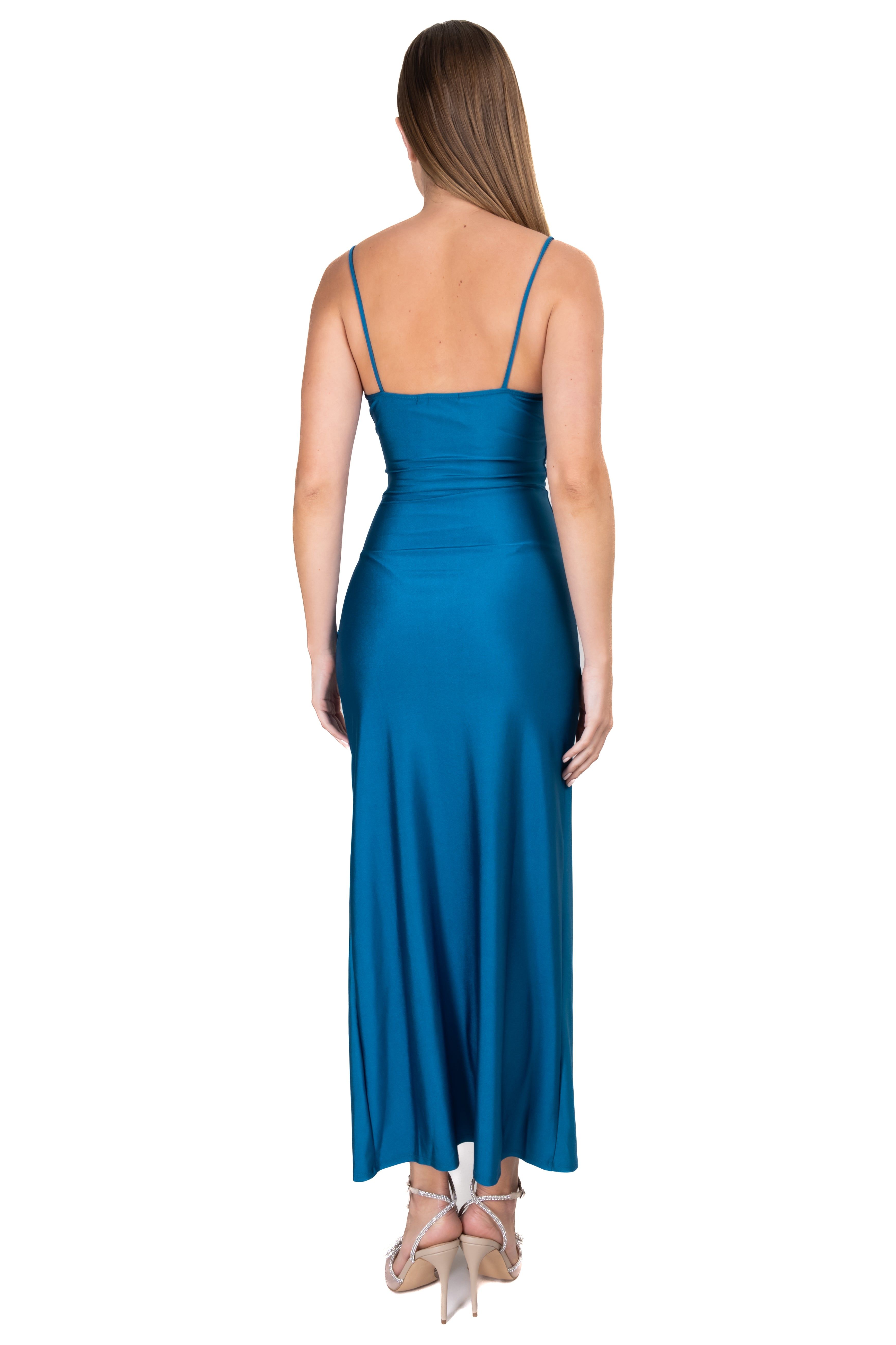 Vestido midi cruzado abertura sold by Shasa product image thumbnail 4