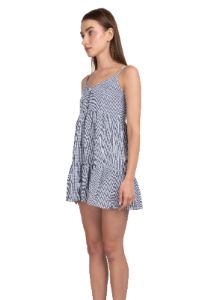 Vestido mini cuadros botones sold by Shasa