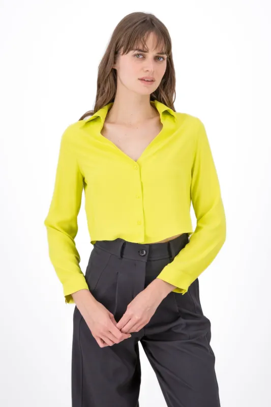 Camisa Crop Escote sold by Shasa