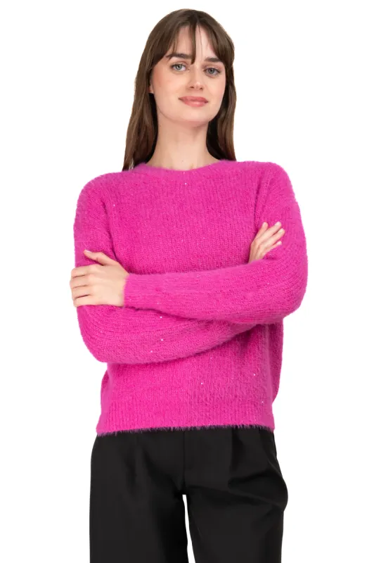 Suéter tejido suave lentejuela sold by Shasa