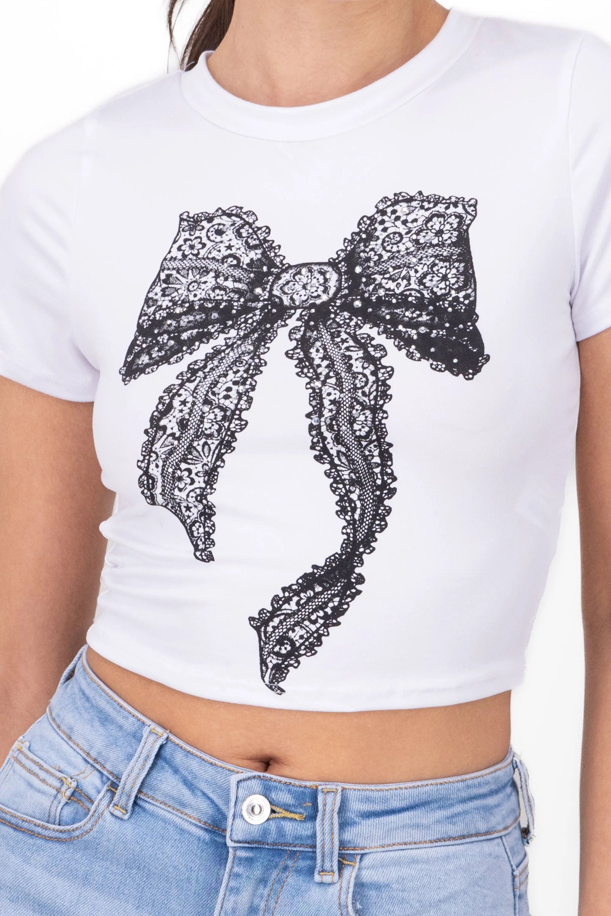 Playera moño encaje sold by Shasa product image thumbnail 5