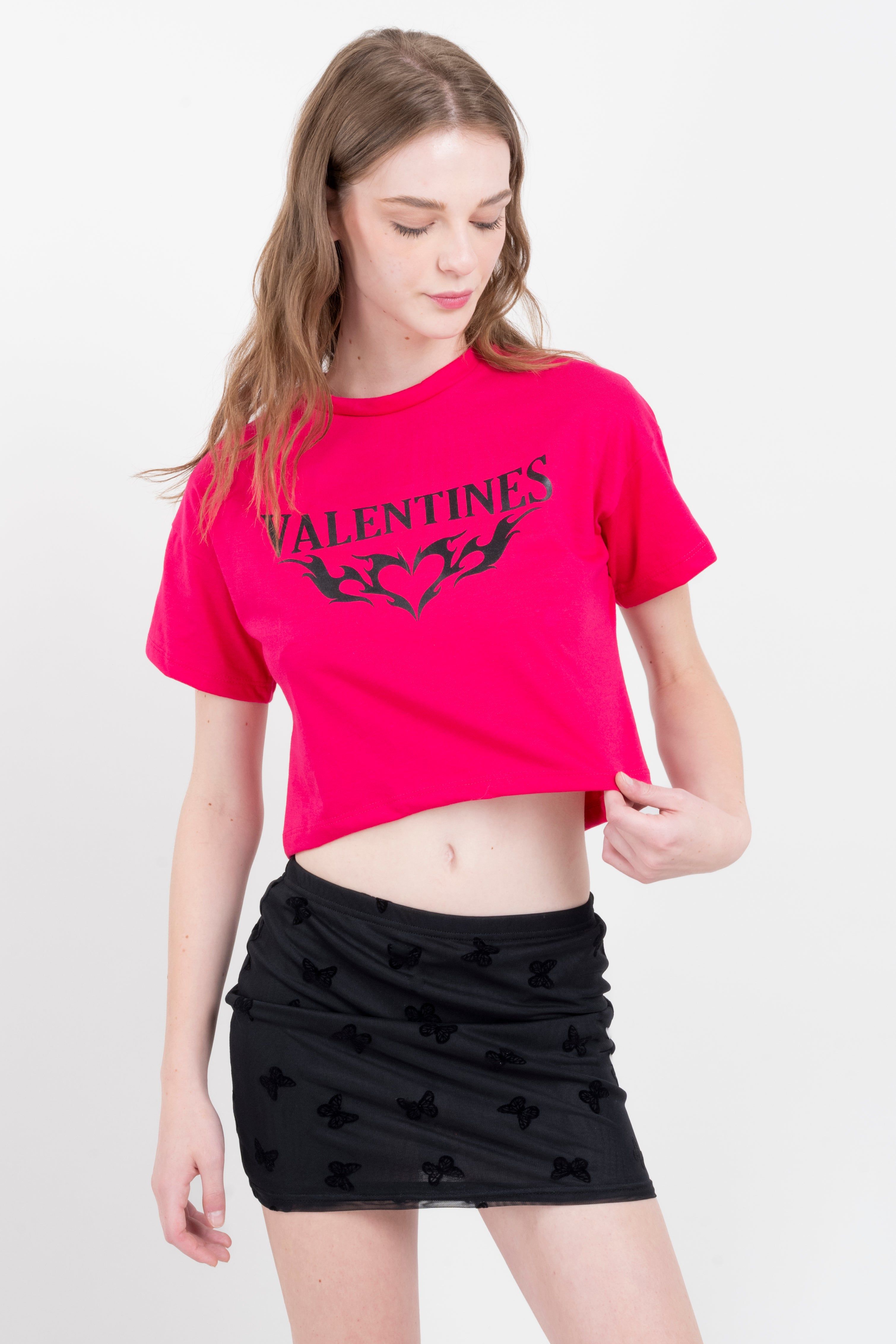 Playera crop Valentines sold by Shasa