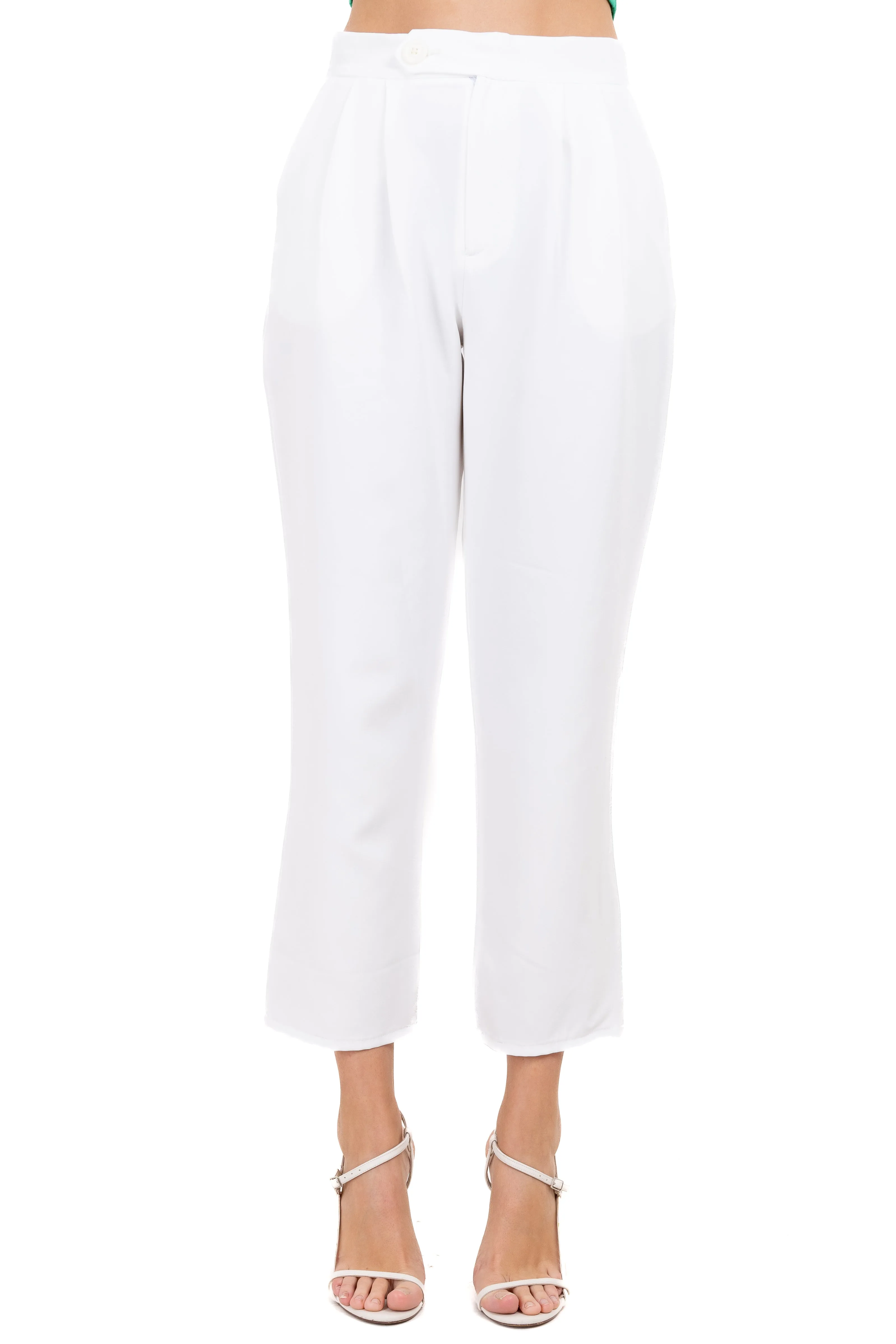 Pantalón Recto Liso Botón sold by Shasa