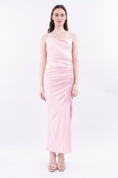 Vestido maxi abertura plisado sold by Shasa product image thumbnail 2