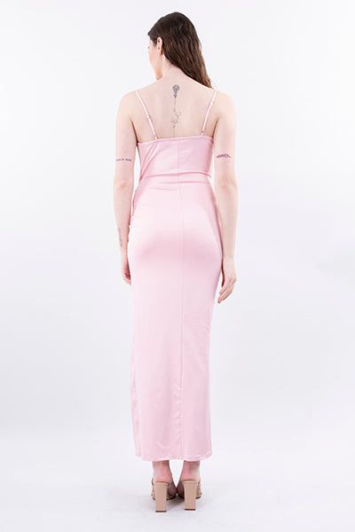 Vestido maxi abertura plisado sold by Shasa product image thumbnail 4