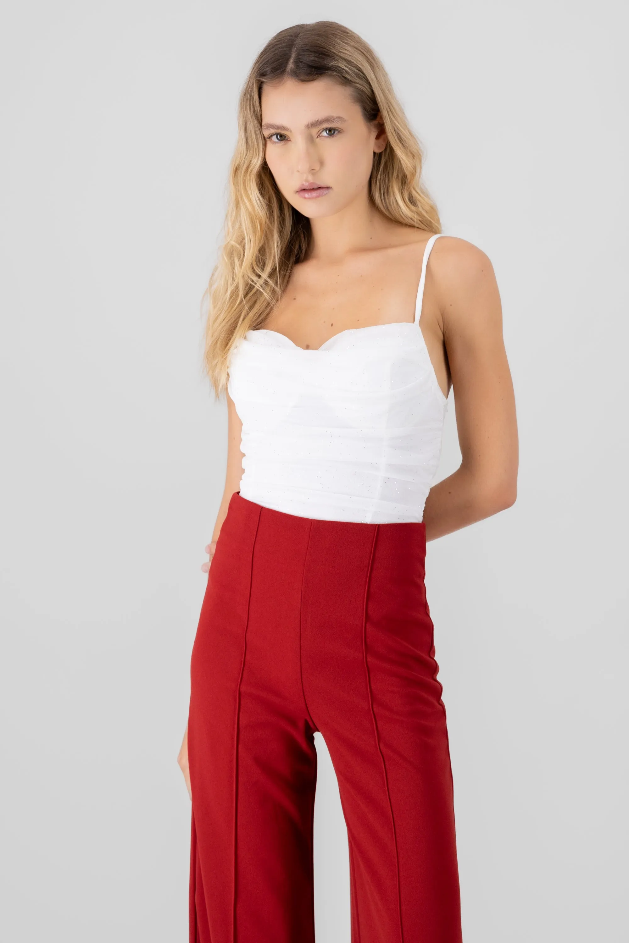 Bodysuit con cuello cascada de brillos sold by Shasa product image thumbnail 2