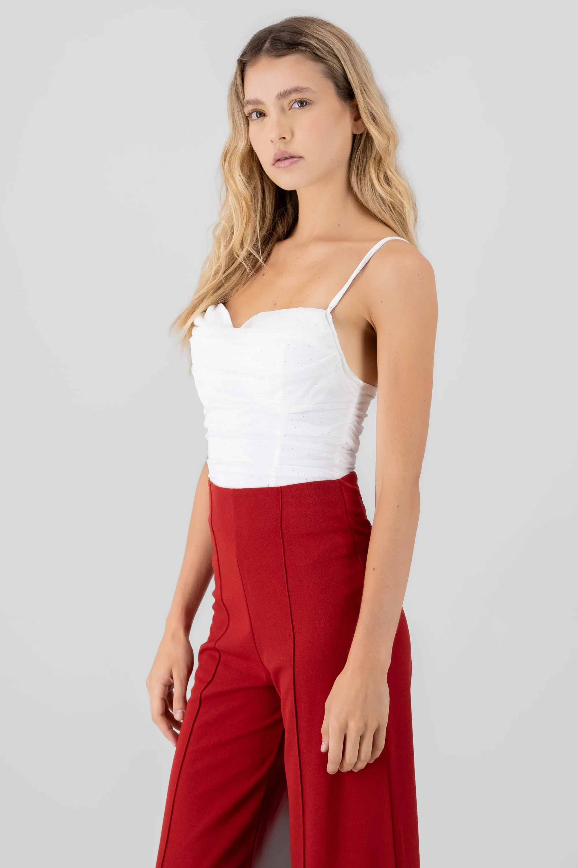 Bodysuit con cuello cascada de brillos sold by Shasa product image thumbnail 3