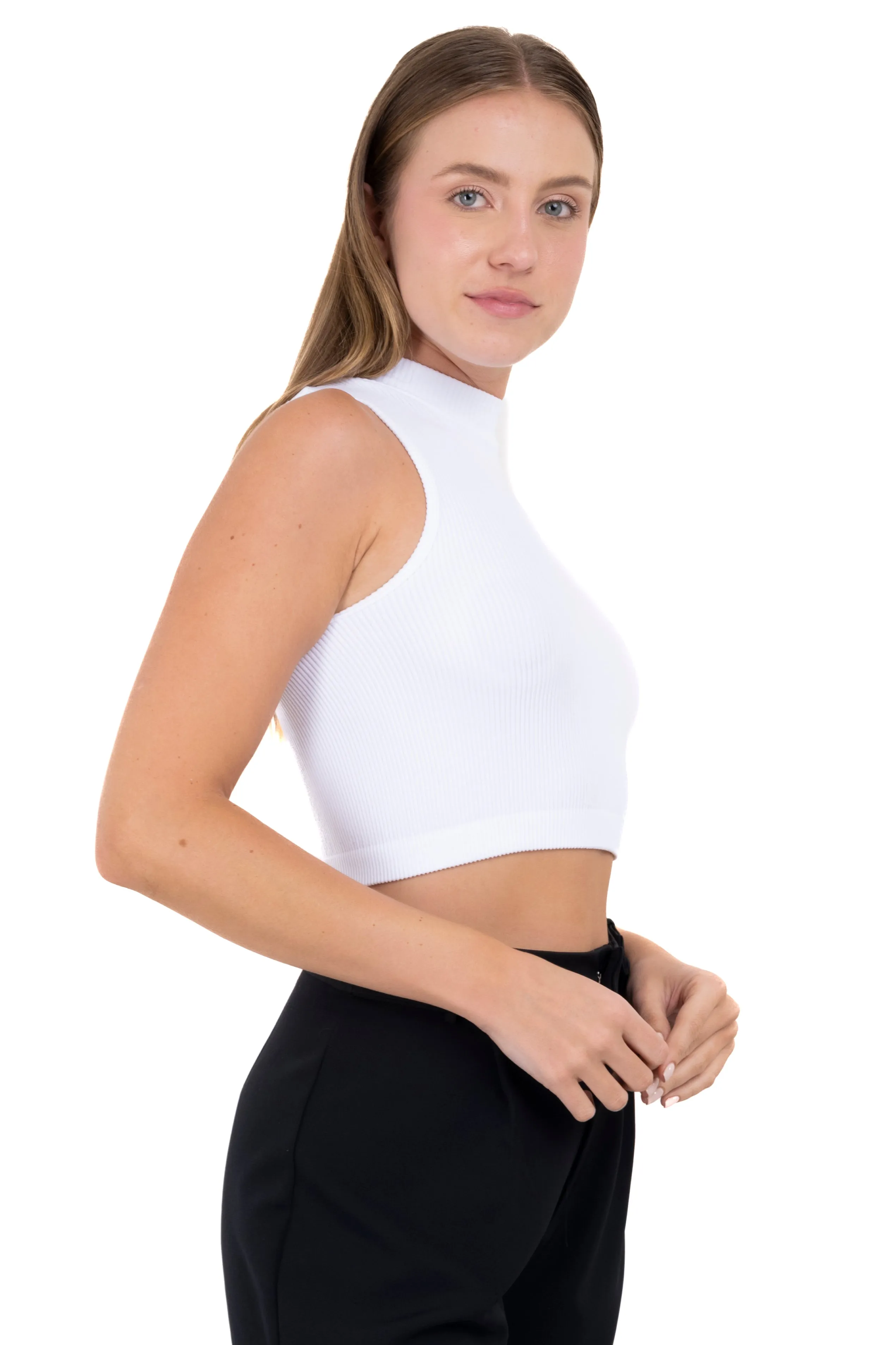 Top acanalado cuello redondo sold by Shasa product image thumbnail 3