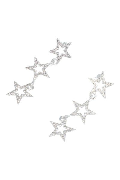 Aretes largos estrellas brillos sold by Shasa product image thumbnail 2