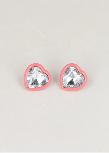 Aretes Corazon Cristal Orilla sold by Shasa