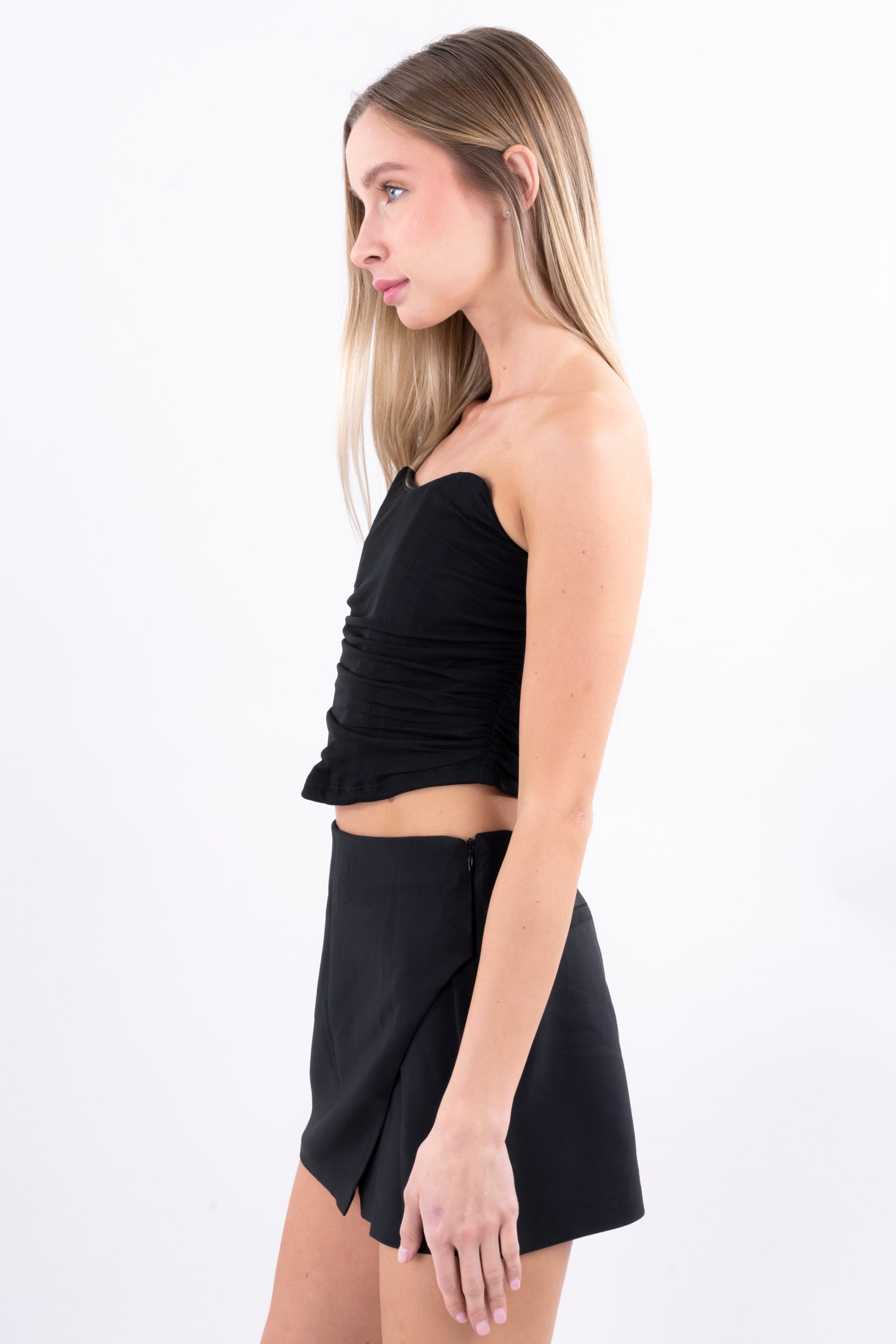 Top corset fruncido mesh sold by Shasa product image thumbnail 3