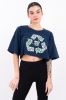 Playera crop triangulo sold by Shasa