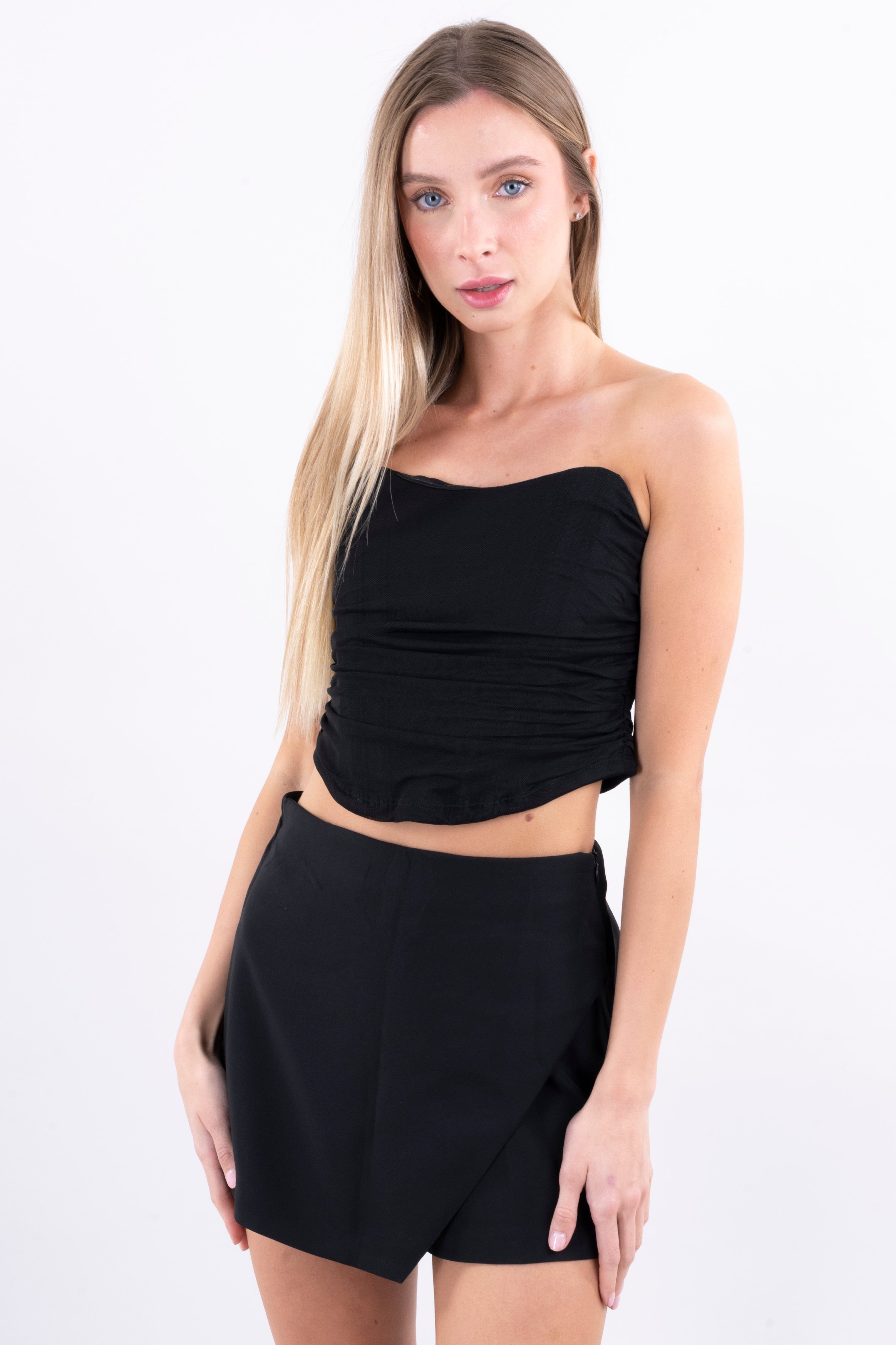 Top corset fruncido mesh sold by Shasa product image thumbnail 2