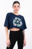 Playera crop triangulo sold by Shasa