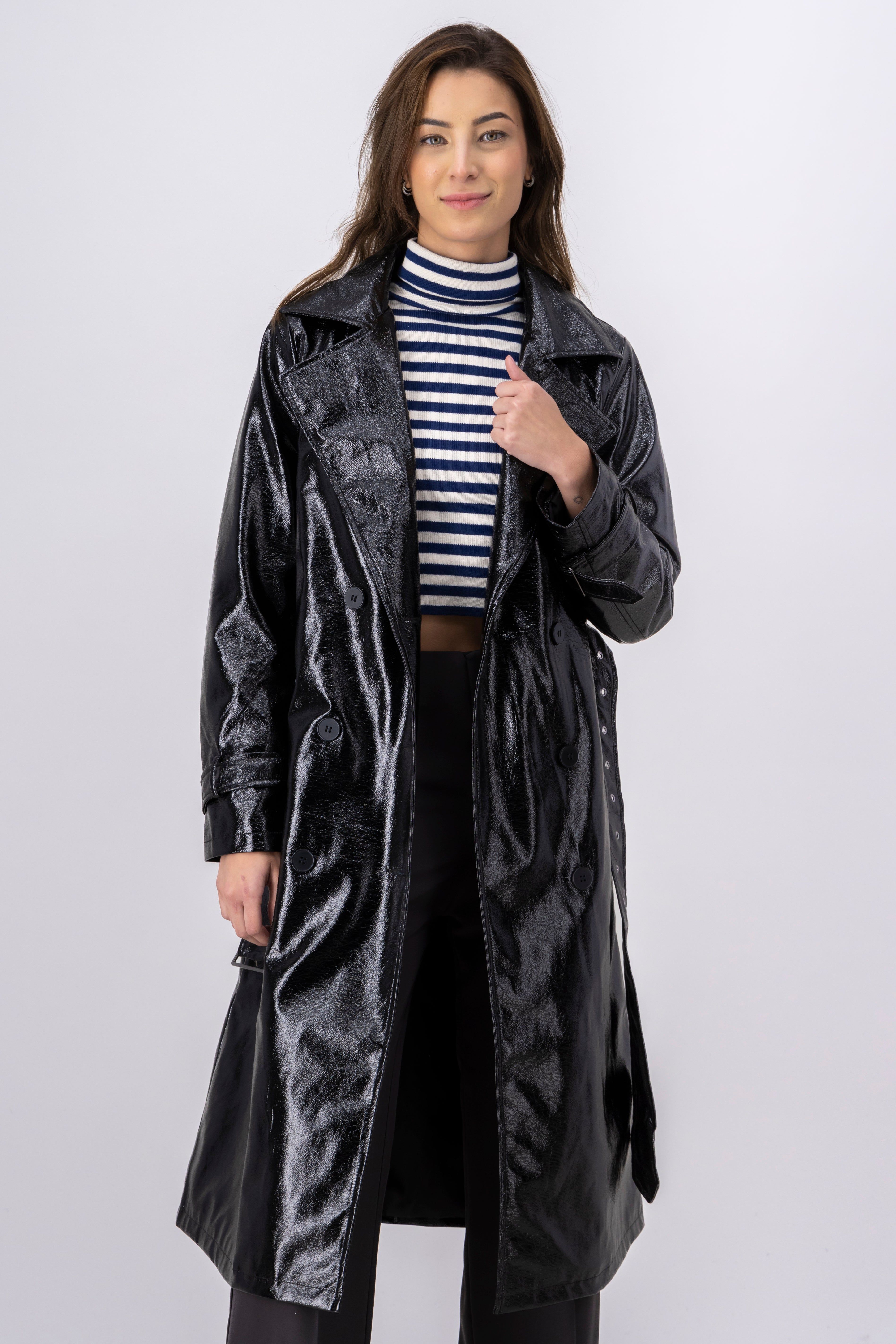 Gabardina wet PU hypsters sold by Shasa