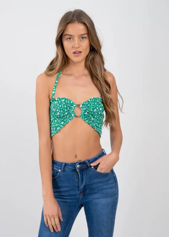 Top halter flores sold by Shasa