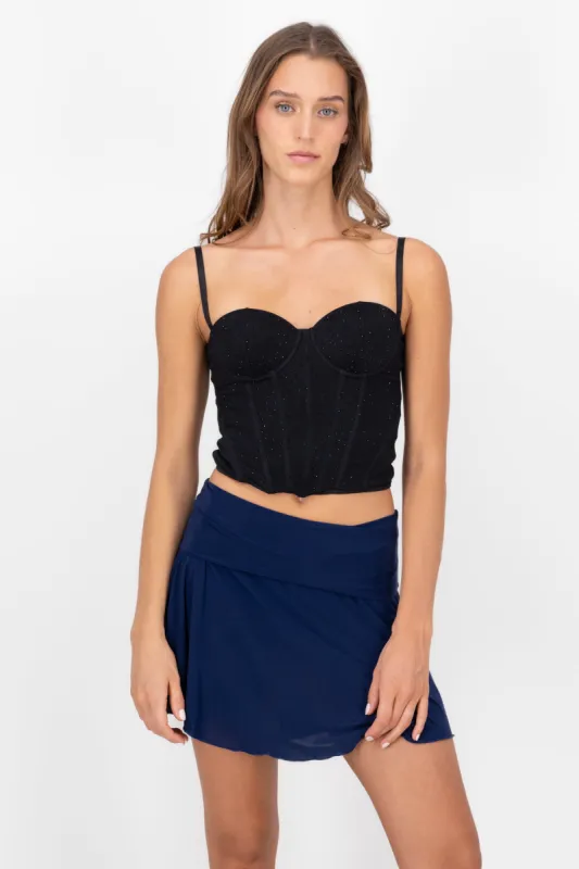 Corset brillos con copa sold by Shasa