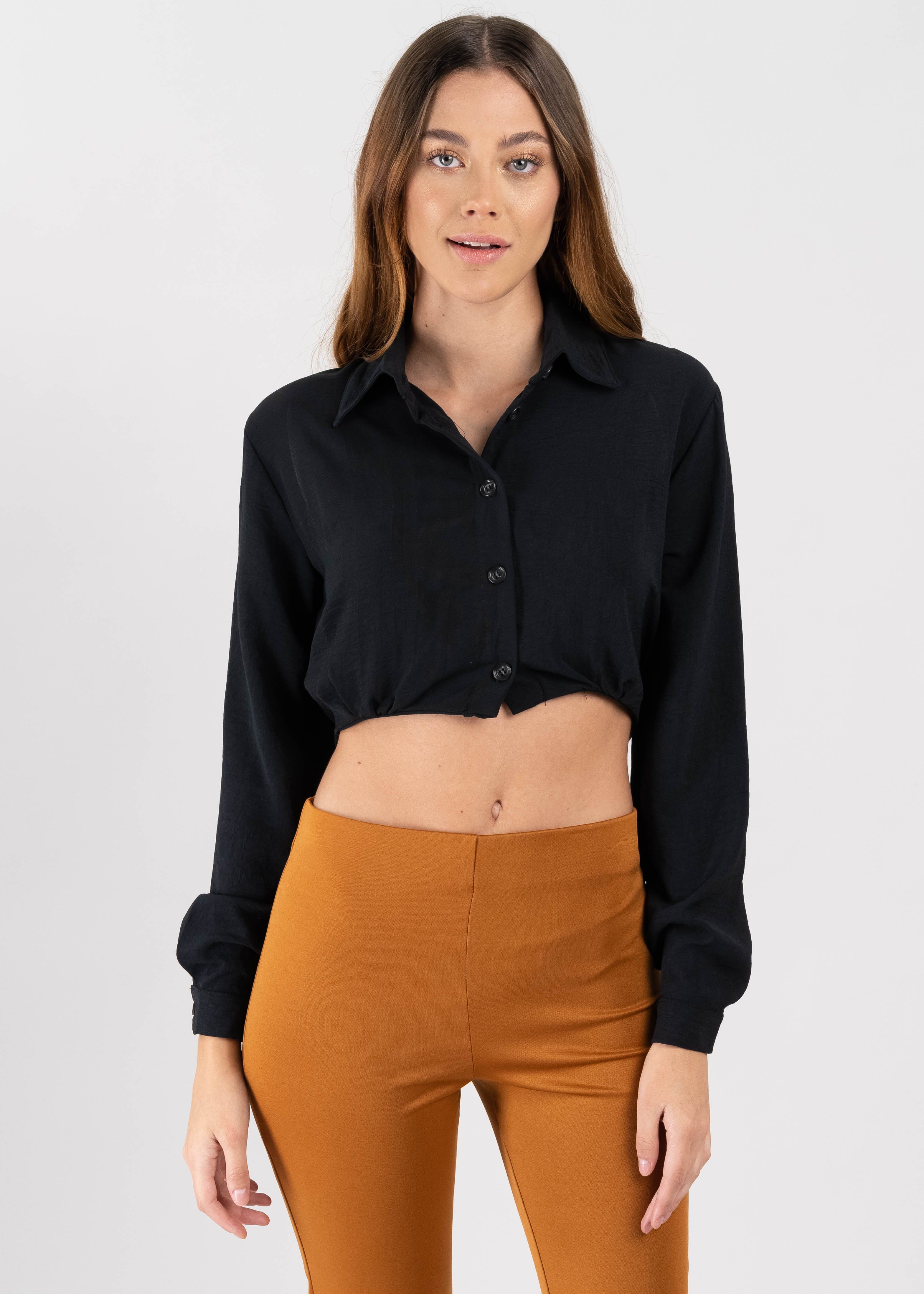 Camisa crop manga larga sold by Shasa product image thumbnail 2
