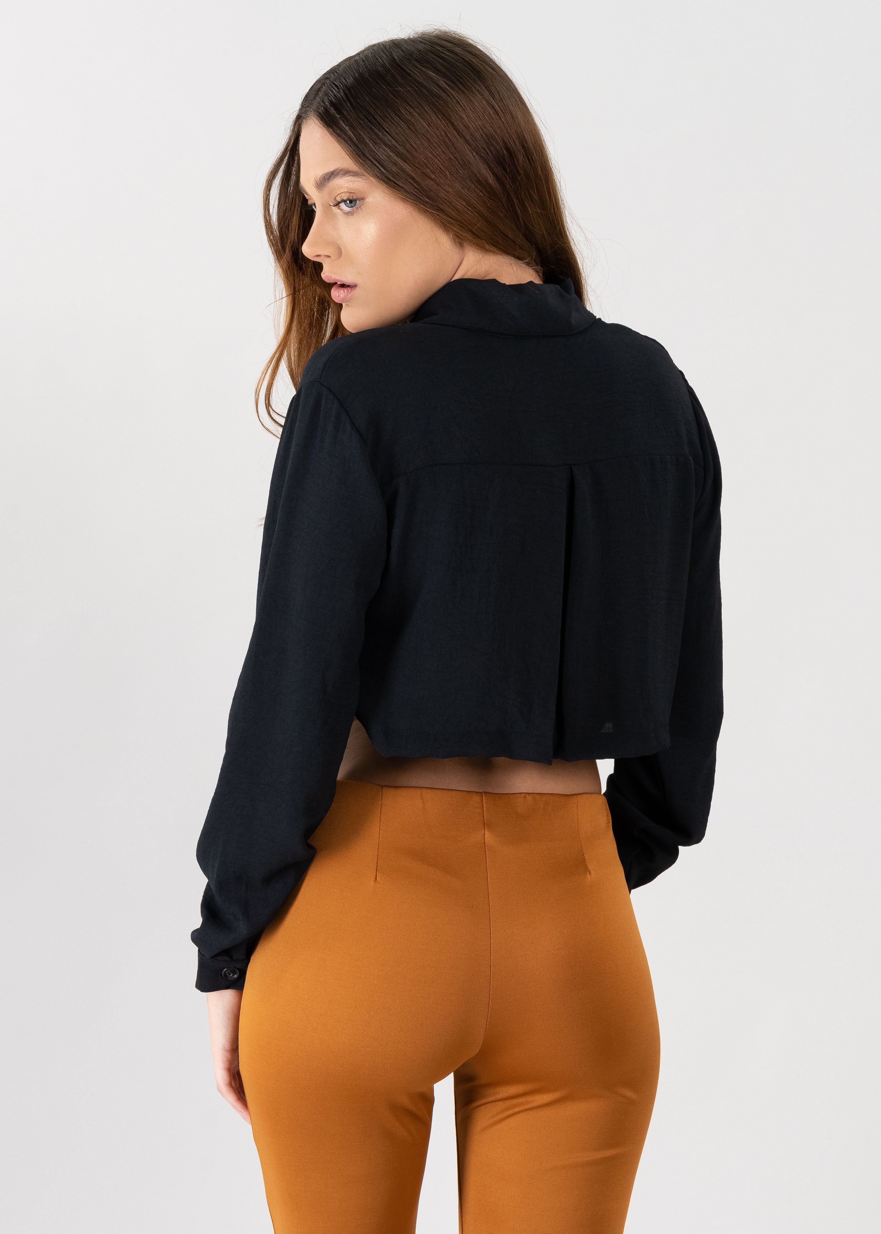 Camisa crop manga larga sold by Shasa product image thumbnail 4