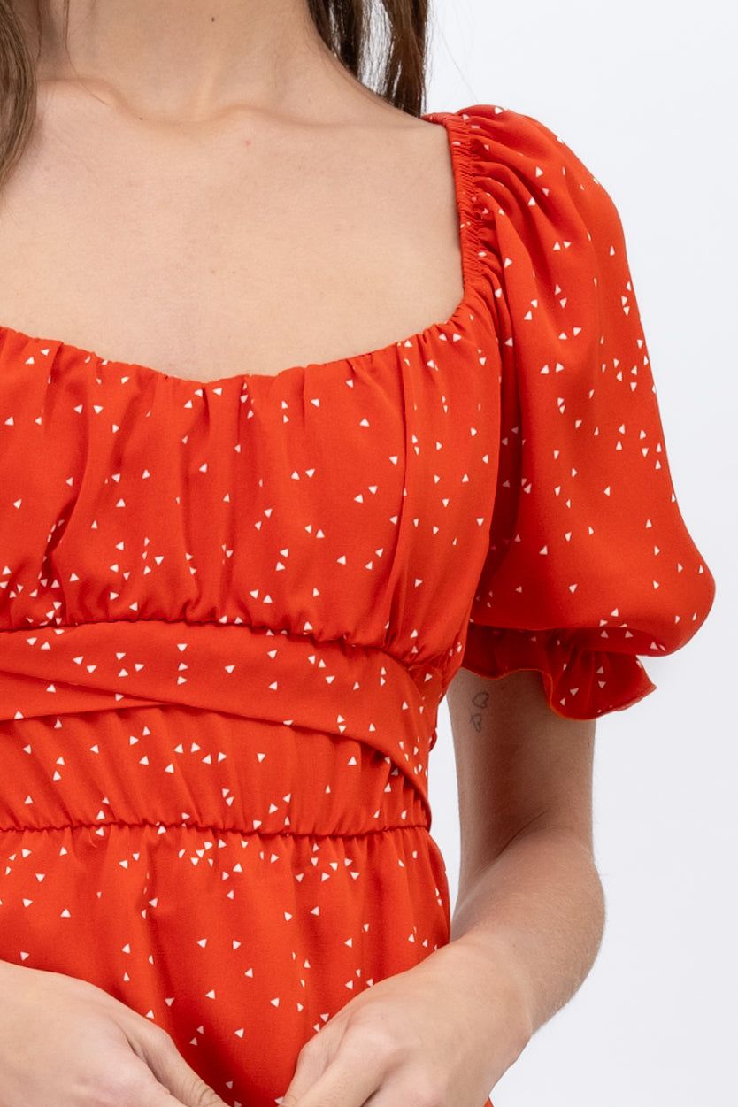 Vestido mini manga abullonada estampado sold by Shasa product image thumbnail 5