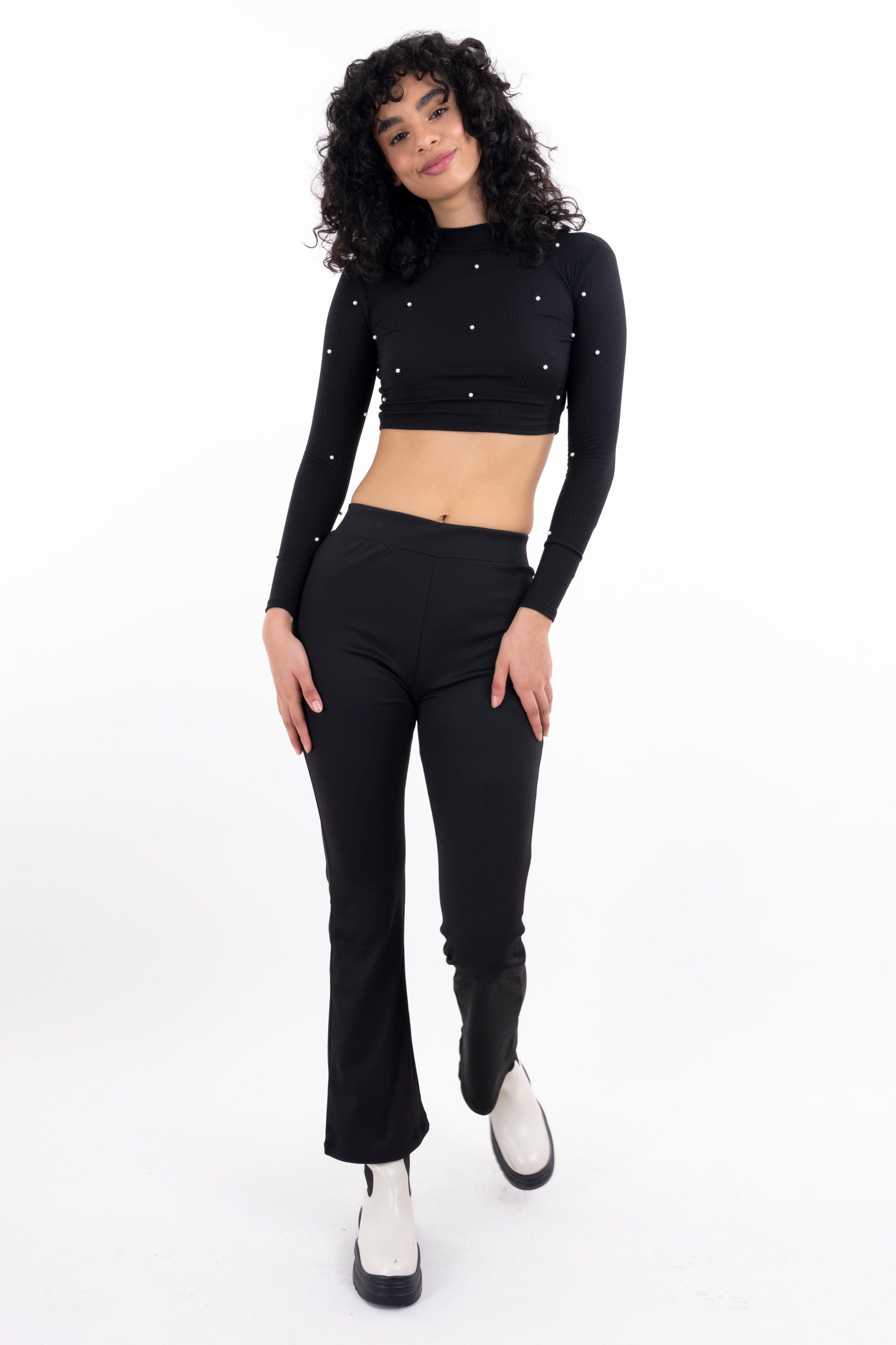 Pantalón flared liso sold by Shasa product image thumbnail 2