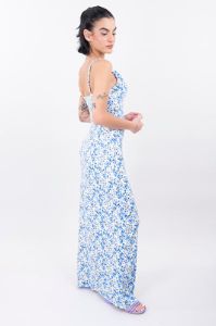 Vestido maxi tirantes flores sold by Shasa